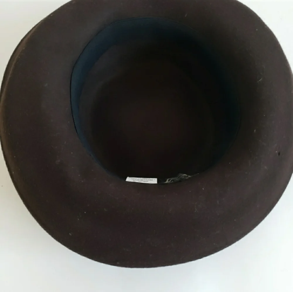 A August Brown wool derby hat
